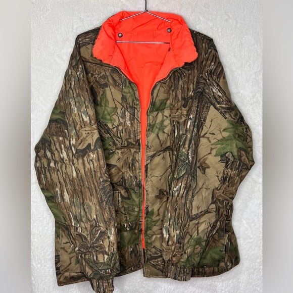 Other - Camouflage Jacket with Orange Lining